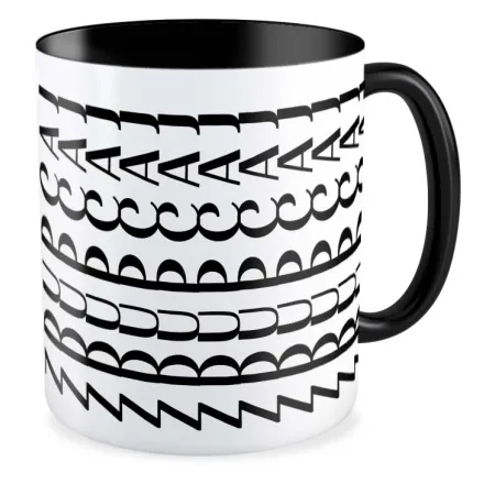 Kubek czarny UKRYTY PRZEKAZ Zd*pcaj